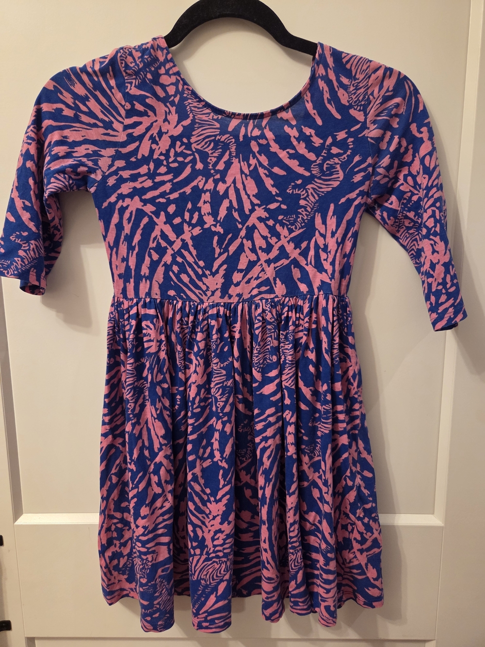 Lilly Pulitzer Pink & Blue Patterned Twirl Dress
